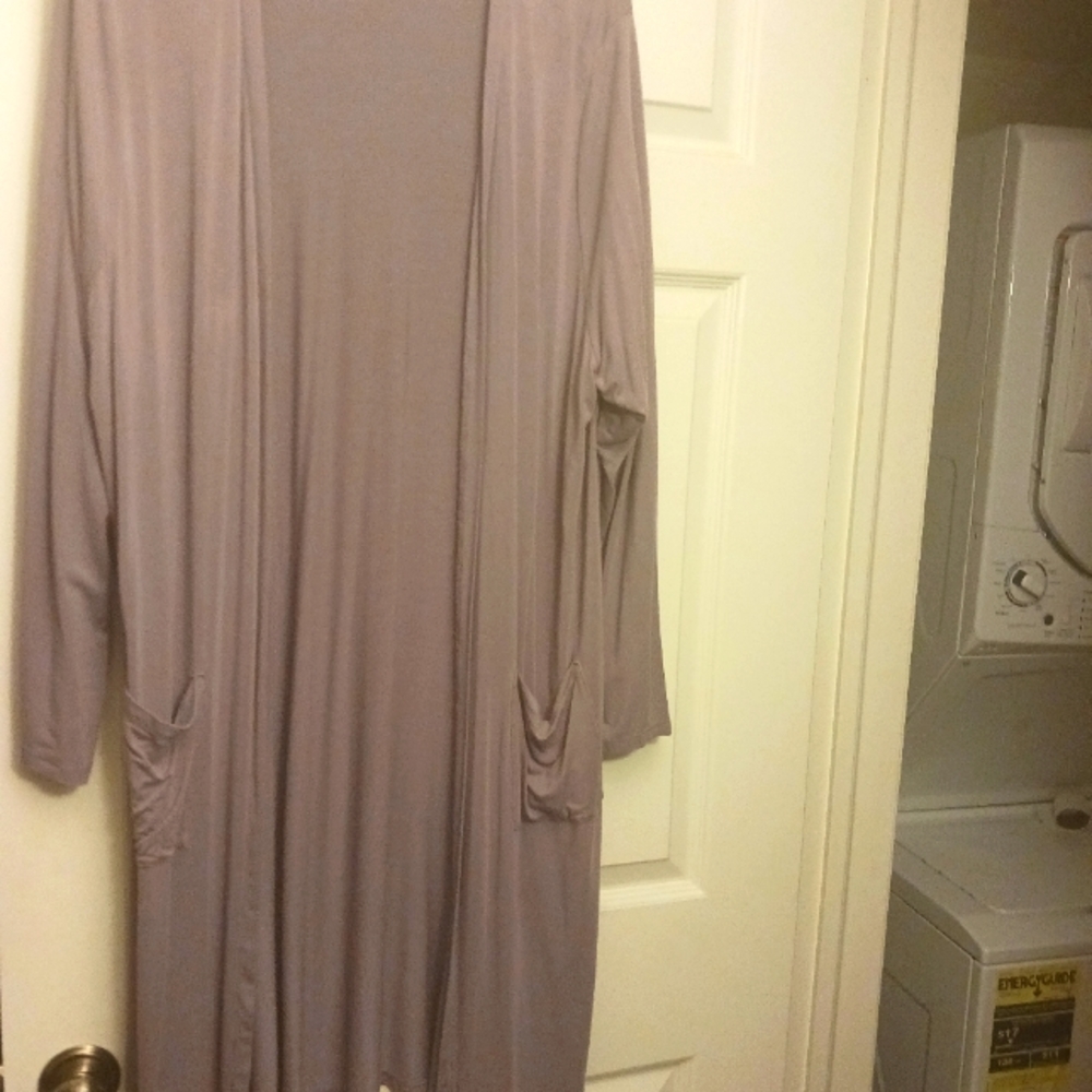 TORRID SUPER SOFT LONG DUSTER WITH POCKETS
